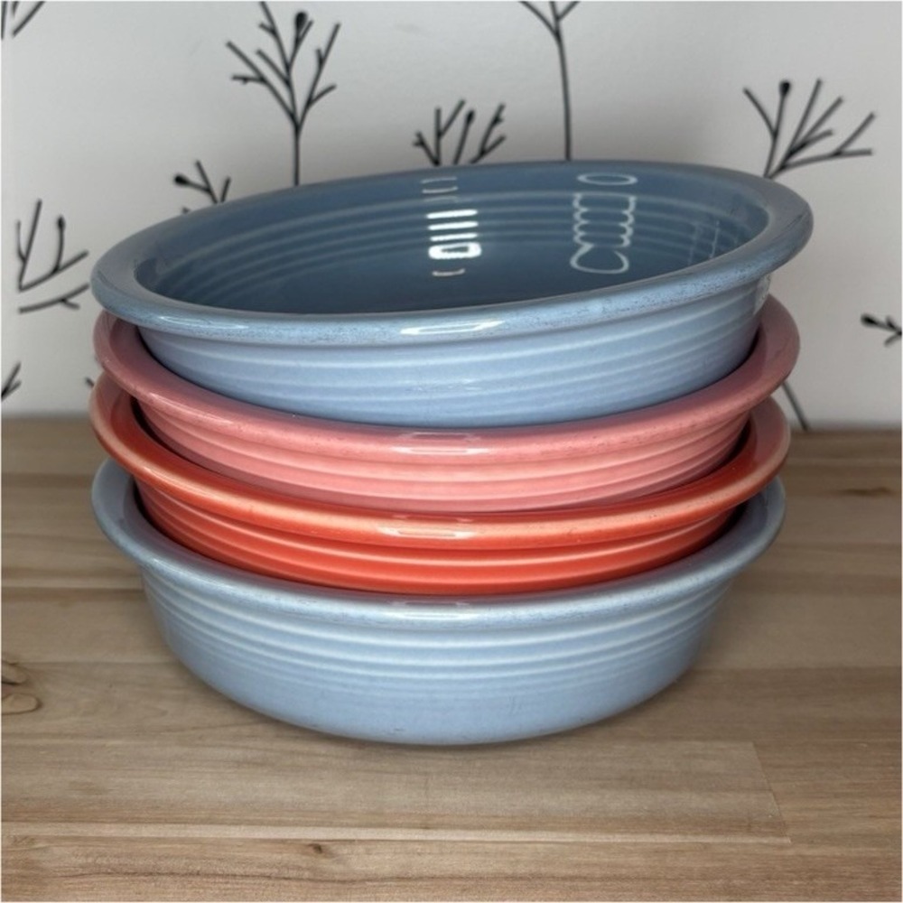 Fiesta HLC Made in USA Ceramic Cereal Bowl Set of 4